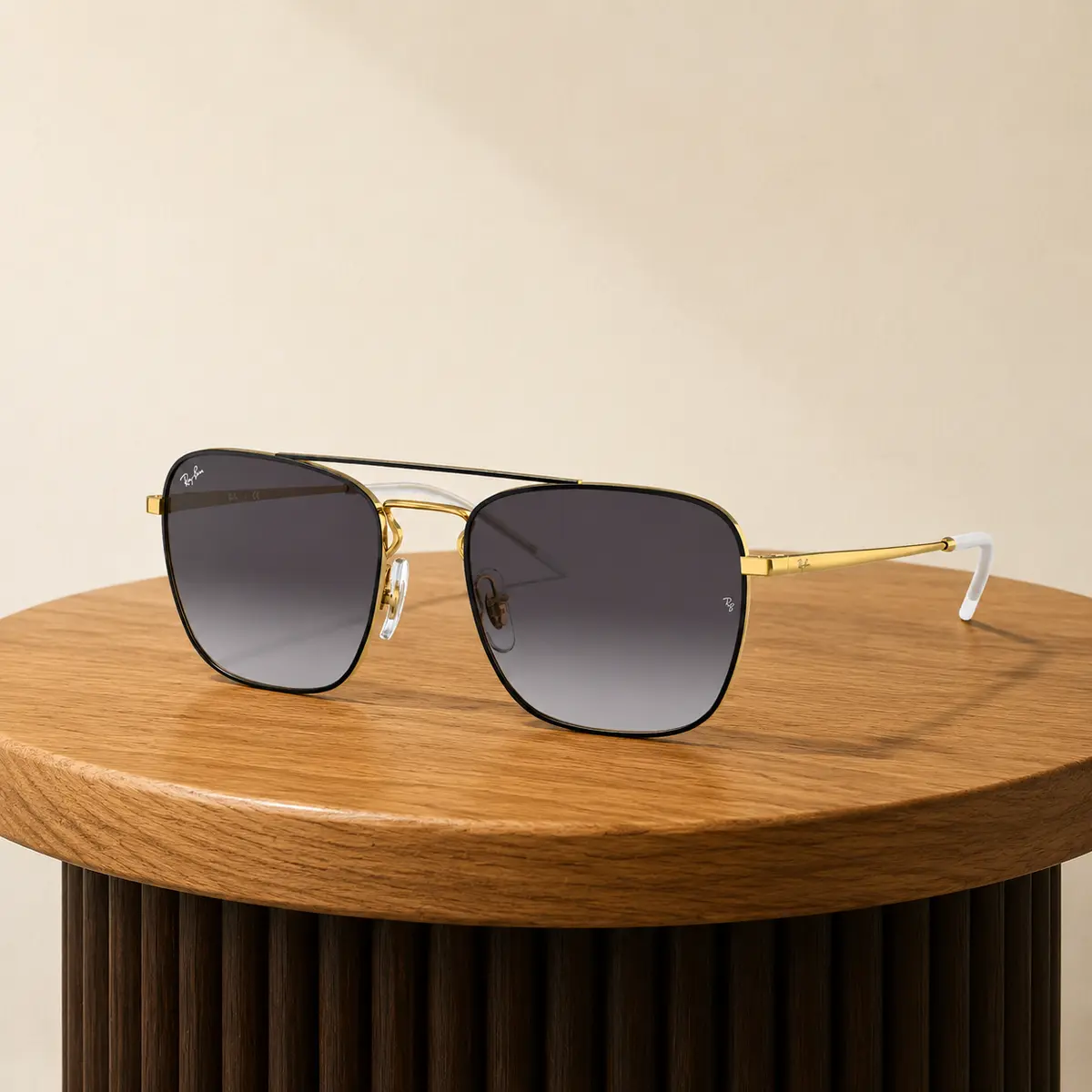 نظارة شمسية Ray-Ban Hexagonal RB3588 بإطار سداسي للرجال