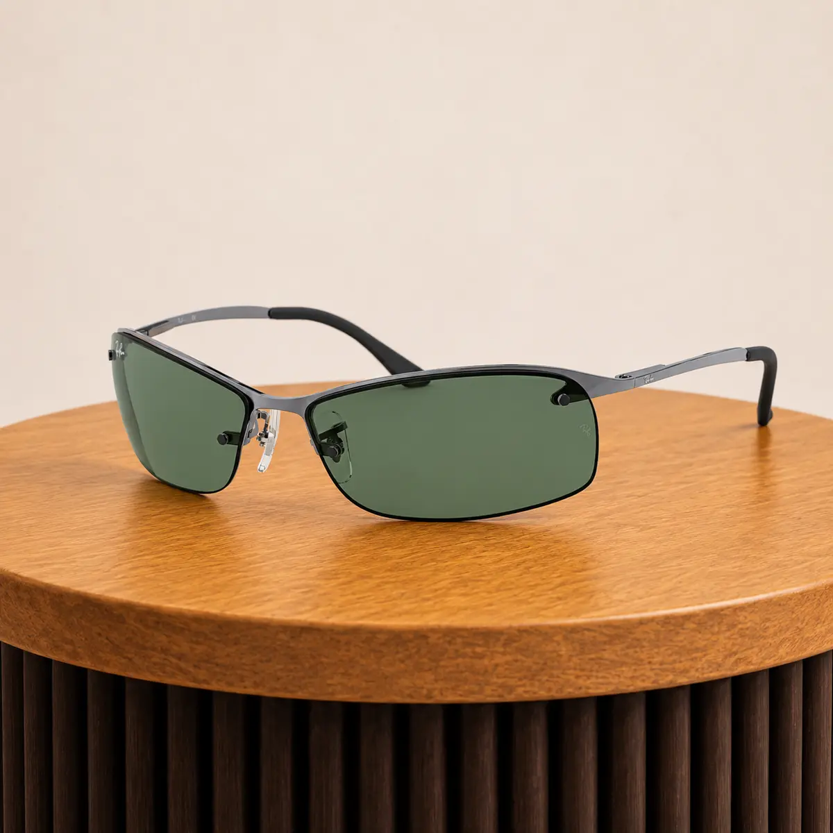 نظارة شمسية Ray-Ban RB3183 Sport Wrap بإطار ملتف / رياضي للرجال