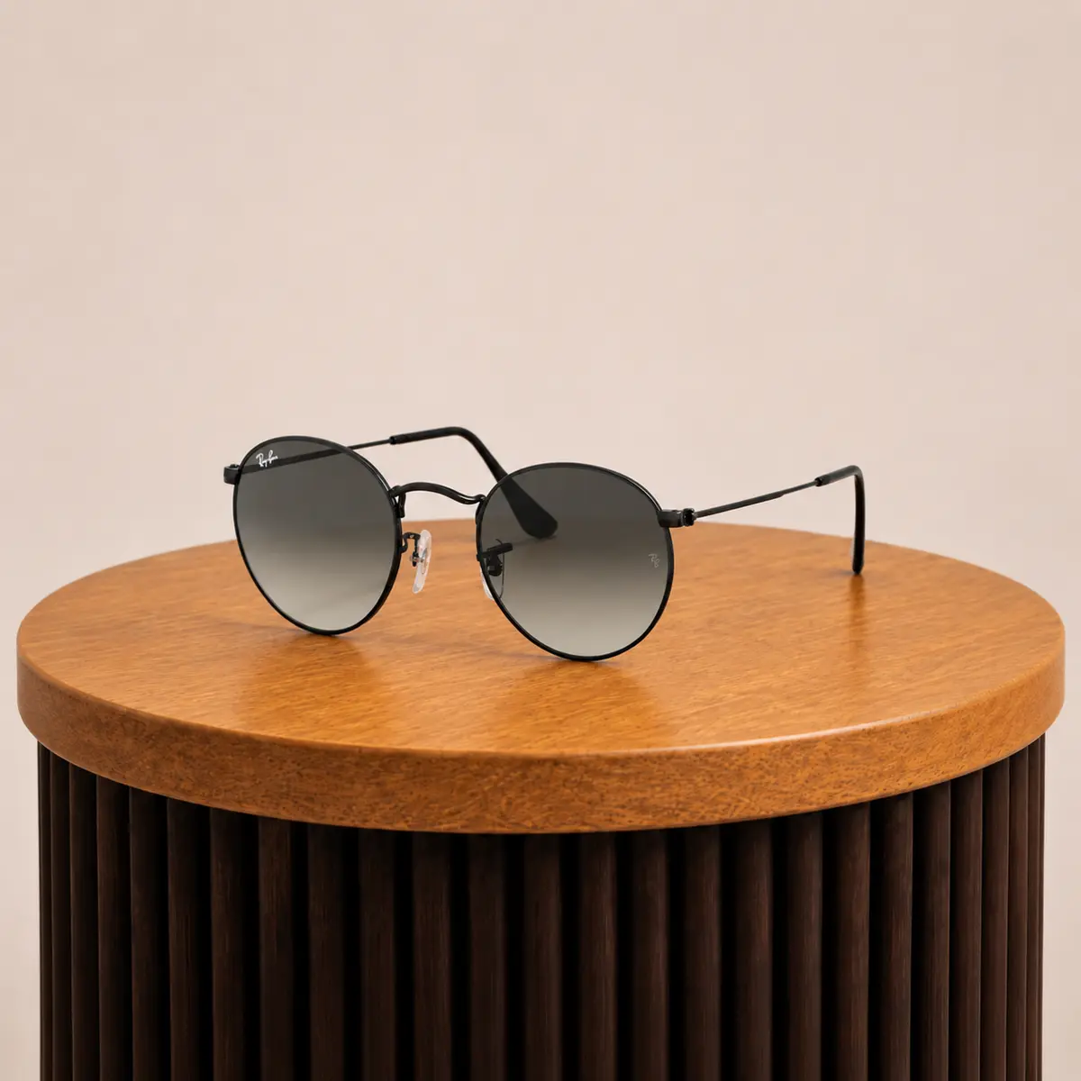 نظارة شمسية Ray-Ban Round Metal RB3447N بإطار دائري للجنسين